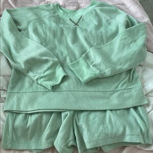 Cozy Mint Green Kids Pajama Set